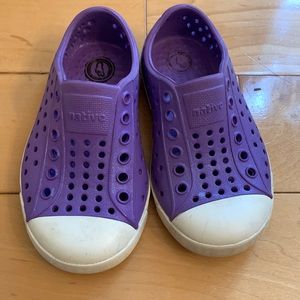 Purple Native shoes, size c6